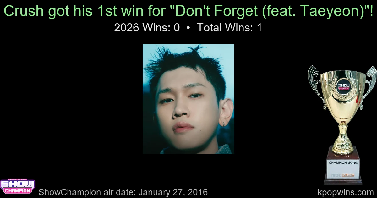 Crush - Don't Forget (feat. Taeyeon)